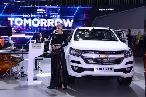 Chevrolet Trailblazer nhập khẩu nguyên chiếc từ Thái Lan về phân phối. Ảnh: Văn Xuyên/BNEWS/TTXVN