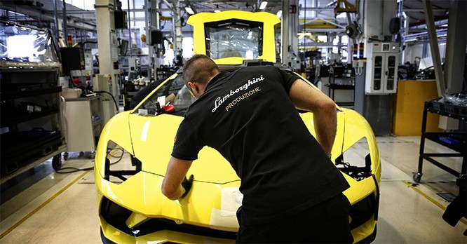 Lamborghini tạm đóng cửa nhà máy của mình trong hai tuần. Ảnh: Lamborghini