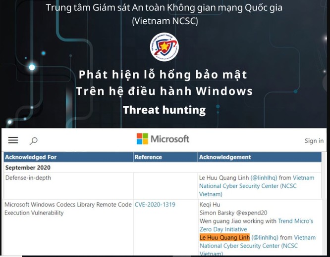 Chuyên gia bảo mật Việt phát hiện lỗ hổng nguy hiểm trên hệ điều hành Windows ảnh 1