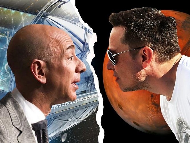 Elon Musk và Jeff Bezos tranh giành không gian cho vệ tinh ảnh 1