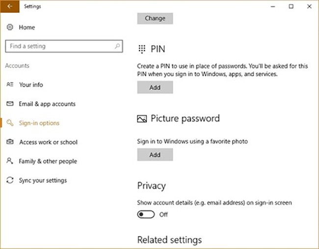 mã PIN, thủ thuật Windows 10, Windows 10, Windows 10 Creator, VietTimes