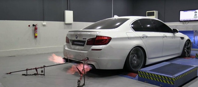 Video: BMW M5 độ 785 mã lực “khạc lửa” trong bài test Dyno ảnh 2