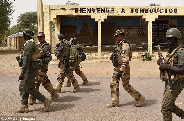 Binh sĩ Pháp có mặt tại khu vực hỗ trợ lực lượng Mali