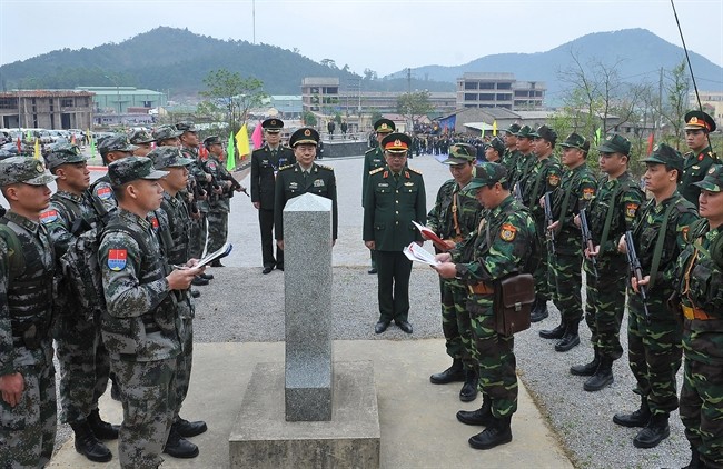 Lực lượng biên phòng Việt Nam và Trung Quốc thực hiện tuần tra chung