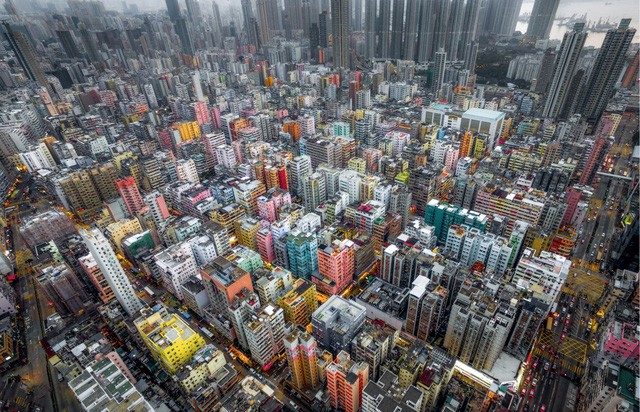 Hong Kong chật kít nhà cao tầng qua góc nhìn Flycam ảnh 1