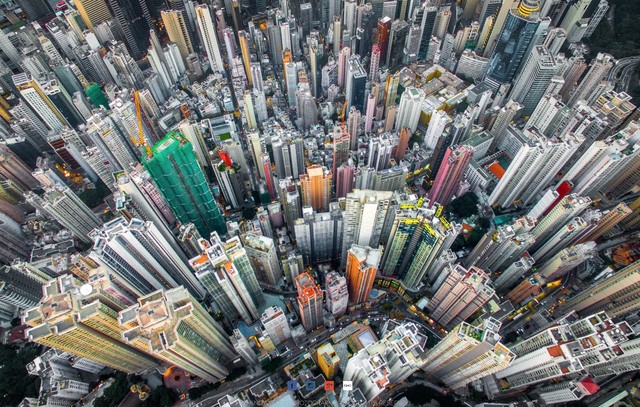 Hong Kong chật kít nhà cao tầng qua góc nhìn Flycam ảnh 2