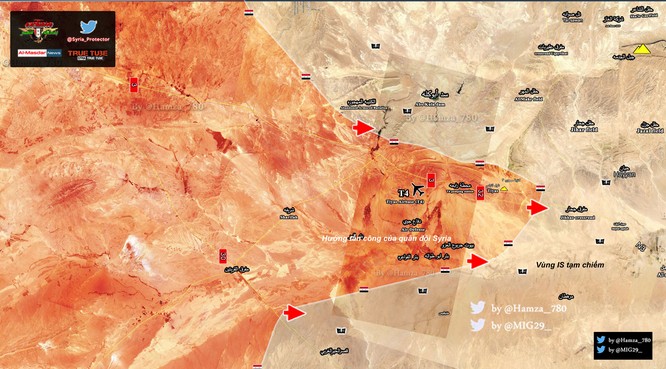  "Diều hâu Sa mạc" Syria tấn công IS ở sa mạc Homs ảnh 1