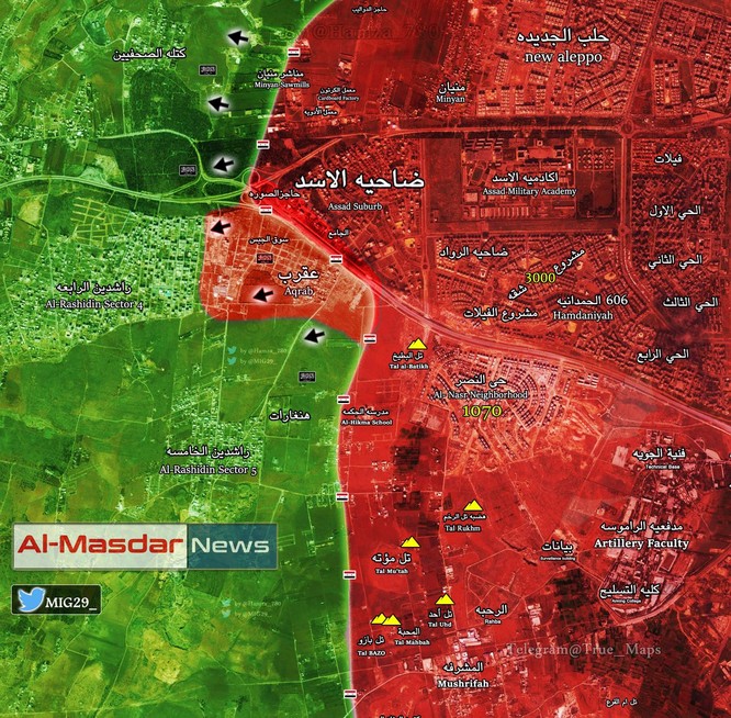 Vệ binh Syria tấn công giải phóng vùng ngoại ô Aleppo ảnh 1