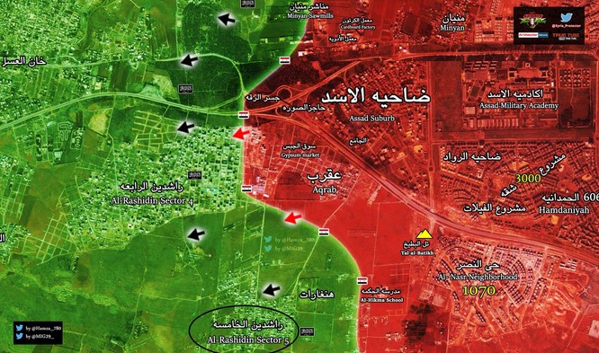 Vệ binh Syria đè bẹp chiến tuyến phiến quân, tấn chiếm quận ngoại ô Aleppo ảnh 1