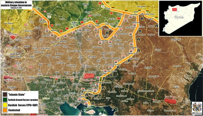 Quân đội Syria tốc chiến chiếm 3 làng, dồn IS và quân Thổ Nhĩ Kỳ vào vòng vây (video) ảnh 1