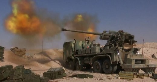 Pháo tự hành tung hoành trên chiến trường Syria ảnh 1
