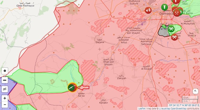 Chiến sự Syria: Quân Assad đập tan tập kích thánh chiến phía tây nam Damascus ảnh 1