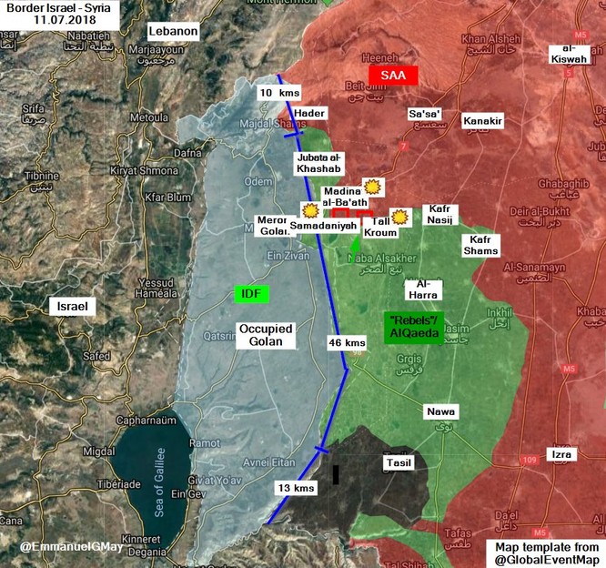 Israel tập kích phá hủy 3 trận địa quân đội Syria gần cao nguyên Golan ảnh 1