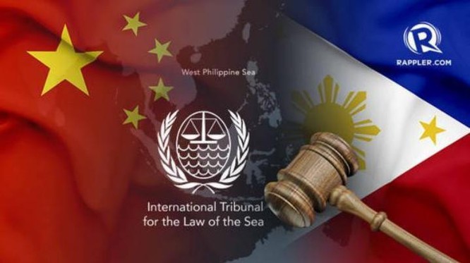Phán quyết của Tòa trọng tài ở The Hague ngày 12/7/2016 về vụ kiện của Philippines đã tạo cơ sở pháp lý cho giải quyết tranh chấp Biển Đông. Ảnh: Btime