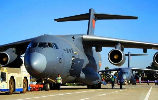 Trung Quốc biên chế máy bay vận tải cỡ lớn Y-20 cho không quân. Ảnh: Cankao