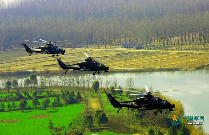 Máy bay trực thăng vũ trang Z-10 Trung Quốc. Ảnh: Cankao