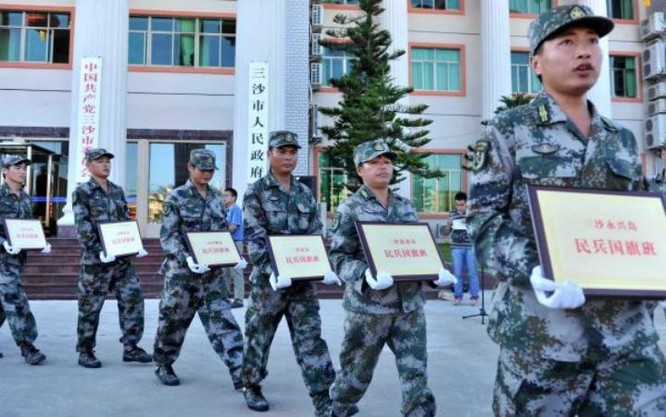 Trung Quốc thành lập và triển khai bất hợp pháp dân quân trên Biển Đông. Ảnh: Cankao