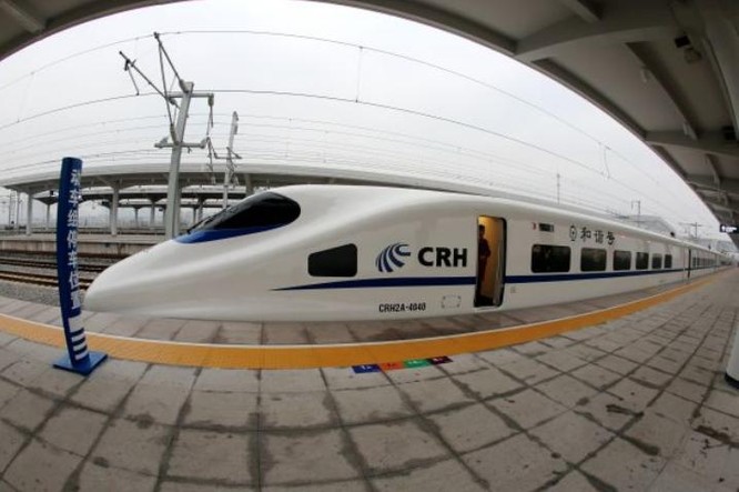 Trung Quốc thúc đẩy xuất khẩu đường sắt cao tốc ra nước ngoài. Ảnh: Cankao