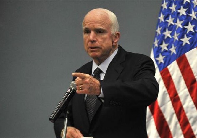 Thượng nghị sĩ Mỹ John McCain. Ảnh: Press TV