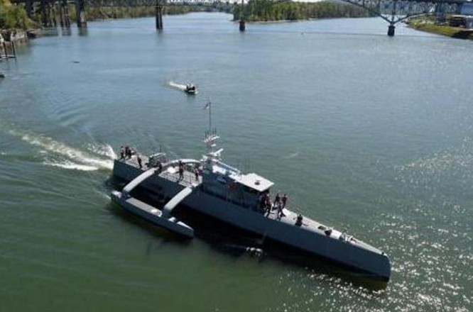 Tàu săn ngầm không người lái (ACTUV) Mỹ. Ảnh: Cankao