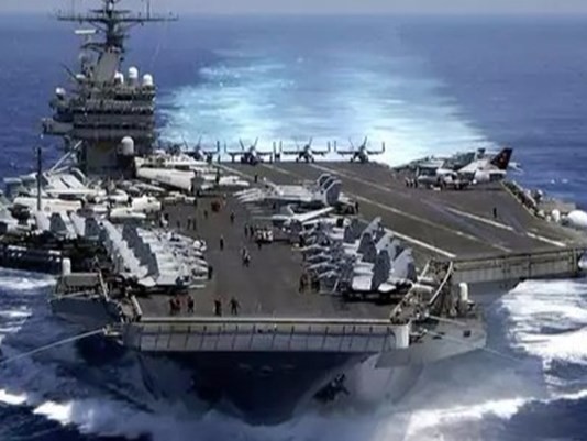 Tàu sân bay động cơ hạt nhân USS Carl Vinson, Hạm đội 3, Hải quân Mỹ. Ảnh: Newsjs