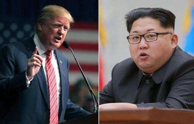 Tổng thống Mỹ Donald Trump và nhà lãnh đạo Triều Tiên Kim Jong-ul. Ảnh: Sina