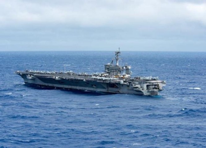 Tàu sân bay USS Carl Vinson Hải quân Mỹ. Ảnh: Sohu