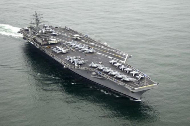 Tàu sân bay USS Nimitz CVN-68 Hải quân Mỹ sắp hiện diện trong khu vực.