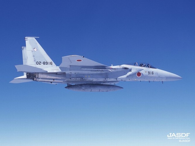 Máy bay chiến đấu F-15J Lực lượng Phòng vệ Trên không Nhật Bản.