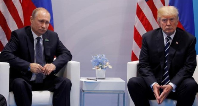 Tổng thống Nga Vladimir Putin và Tổng thống Mỹ Donald Trump.