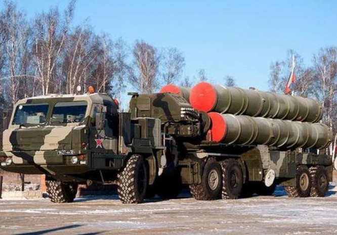 Hệ thống tên lửa phòng không S-400 Nga. Ảnh: Sina
