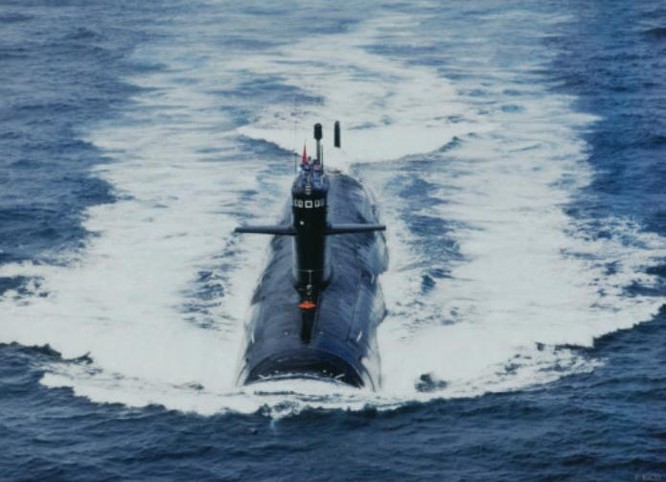Tàu ngầm hạt nhân tấn công Type 093 Hải quân Trung Quốc đến Ấn Độ Dương. Ảnh: Sina
