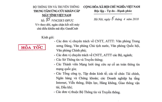 Cảnh báo mã độc GandCrab ảnh 1