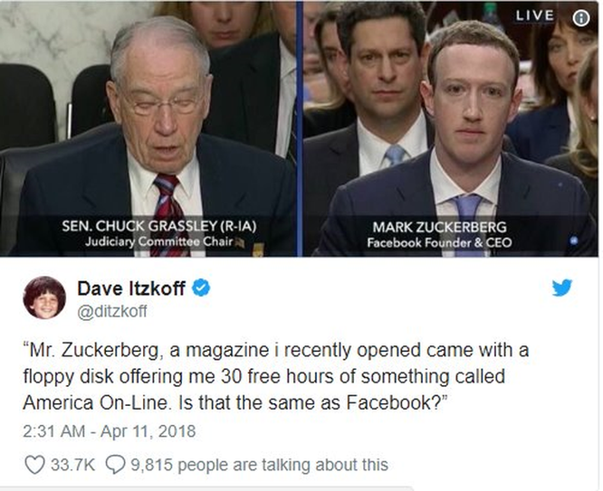 Cư dân mạng 'chế' ảnh gây cười về cuộc điều trần của Mark Zuckerberg trước Quốc hội ảnh 6