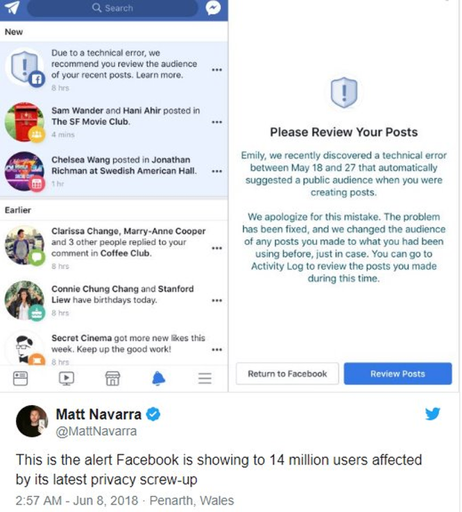Facebook nói gì về việc bài viết của 14 triệu tài khoản bị chuyển sang chế độ công khai? ảnh 1