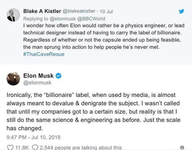 Tỉ phú Elon Musk cảm thấy bị xúc phạm khi được truyền thông gọi là 'tỉ phú'! ảnh 1