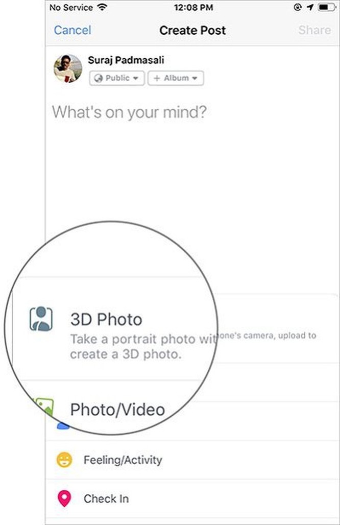 Hướng dẫn đăng ảnh 3D lên Facebook từng bước cơ bản ảnh 2