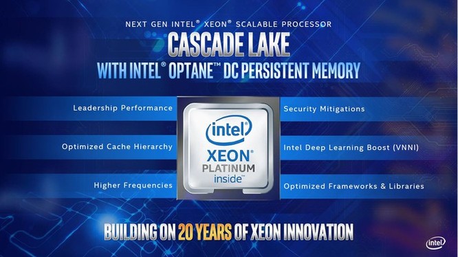 Intel nâng cấp dải sản phẩm Xeon với Cascade Lake và E-2100 mới ảnh 1