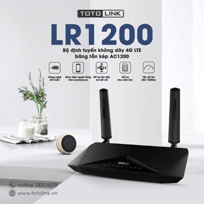 Router Totolink LR1200 - anten đa hướng, tốc độ LTE lên đến 150 Mbps ảnh 1