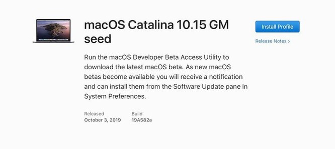 Apple tung ra macOS Catalina 10.15 GM trước ngày ra mắt chính thức ảnh 1