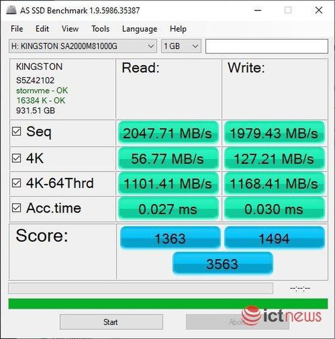 Trải nghiệm ổ SSD Kingston A2000 NVMe PCIe: Ổ lưu trữ tốc độ cao, giá khoảng 3 triệu đồng ảnh 8
