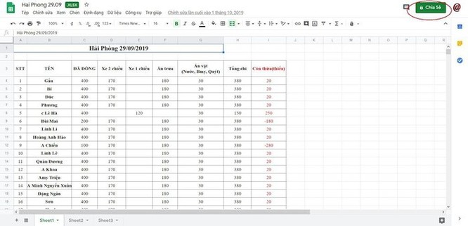Hướng dẫn chia sẻ file Excel trên Google Drive ảnh 9