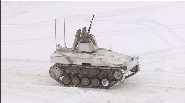 Xe tăng mini không người lái của Nga