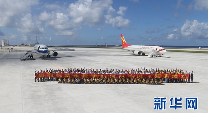 Trung Quốc đã ngang nhiên hạ cánh máy bay trái phép xuống Đá Chữ Thập ở quần đảo Trường Sa của Việt Nam khiến tình hình căng thẳng