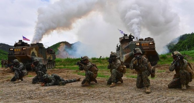 Lính Mỹ và Hàn Quốc thường xuyên tập trận chung