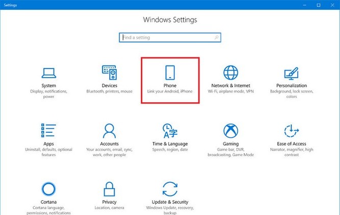 Đã có thể kết nối Windows 10 Fall Creators với điện thoại Android ảnh 1