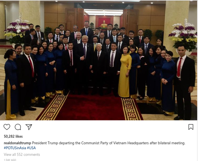 Hình ảnh Hà Nội tươi đẹp trên trang cá nhân của Tổng thống Mỹ Donald Trump ảnh 1
