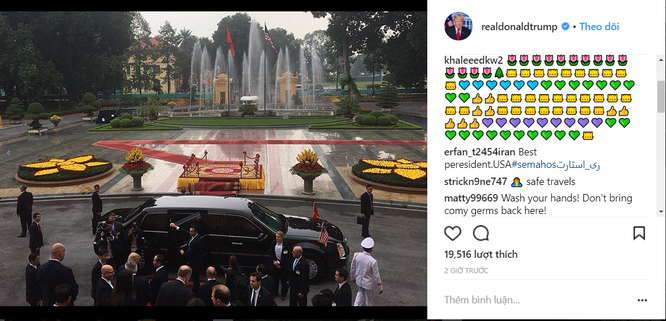 Hình ảnh Hà Nội tươi đẹp trên trang cá nhân của Tổng thống Mỹ Donald Trump ảnh 4