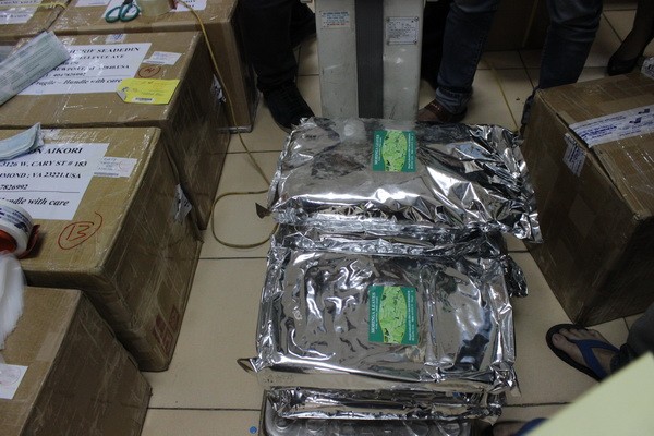 Cận cảnh 2,5 tấn lá thảo mộc chứa chất ma túy chuyển qua đường bưu chính quốc tế ảnh 4