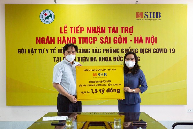 SHB tiếp tục đồng hành, hỗ trợ các bệnh viện và người nghèo vượt qua đại dịch Covid-19 ảnh 1